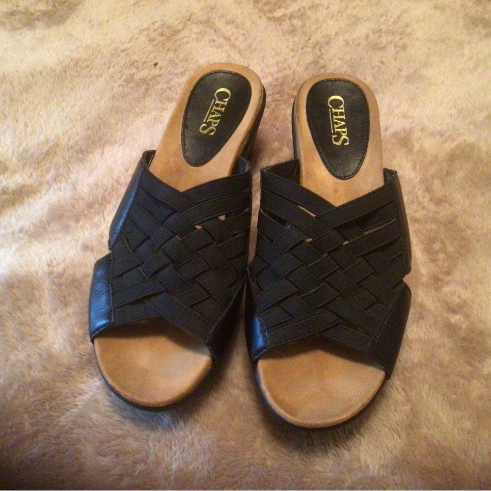 Chaps Wedges SZ 6.5